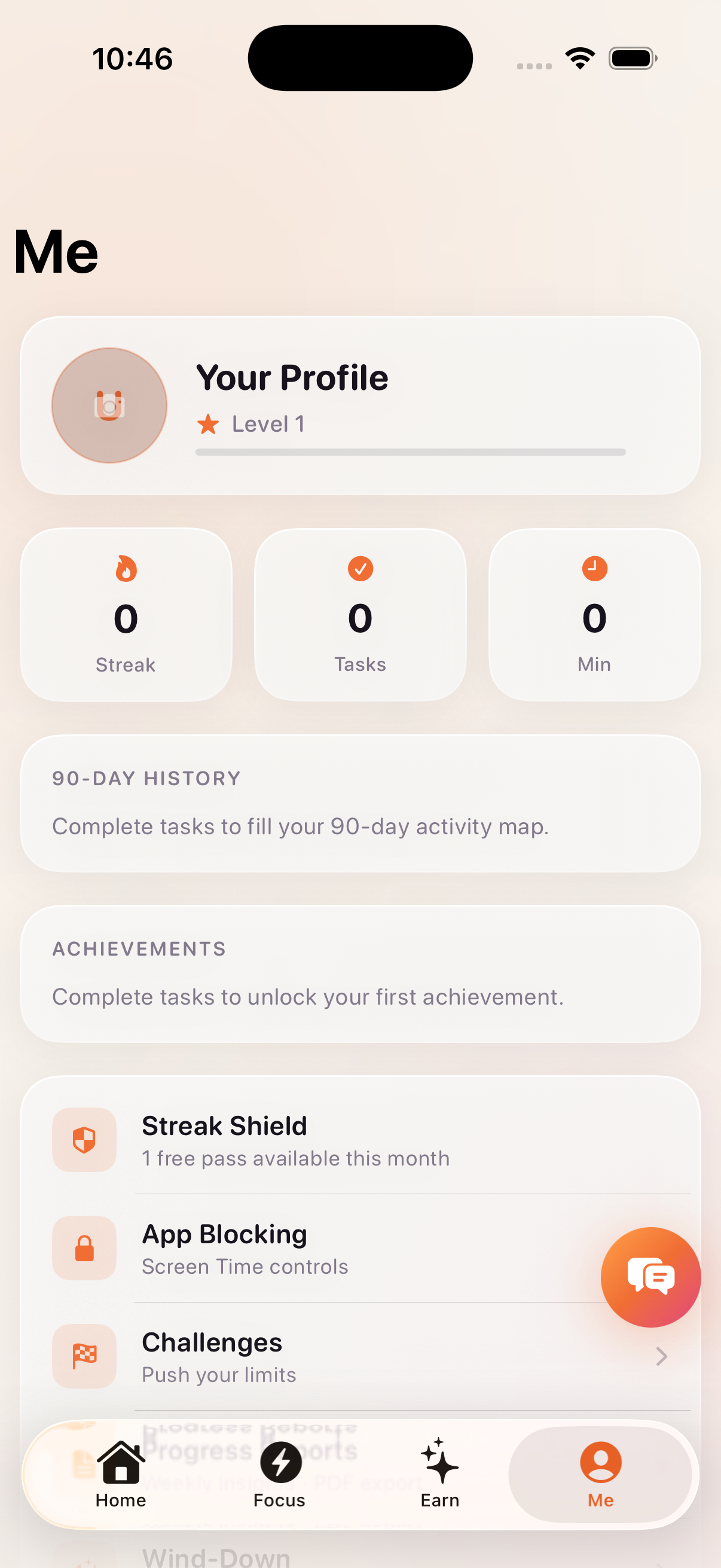 App blocking settings